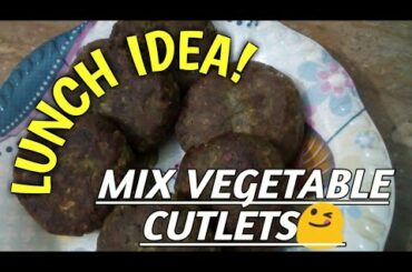 Mix Vegetable Cutlet Recipe For Lunch| How To Make Mix Vegetable Cutlet For  Children lunch