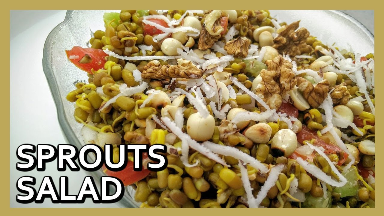 Crunchy Sprouts Salad | Salad Recipe by Healthy Kadai Crunchy Sprouts Salad | Salad Recipe by Healthy Kadai