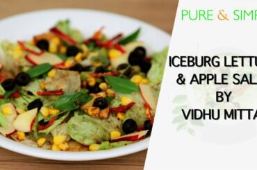 Iceburg lettuce & apple salad, easy, healthy, pure & simple!
