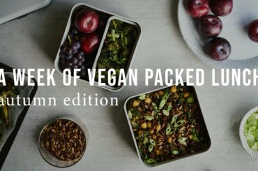 A WEEK OF VEGAN PACKED LUNCH: AUTUMN EDITION | Good Eatings