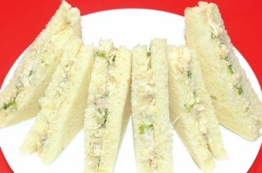 Chicken Mayo Sandwich - Quick & Easy Breakfast Recipe - Sandwich Recipe In Bengali - Snacks Recipe