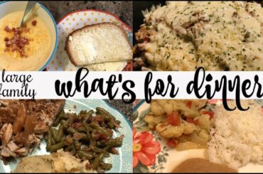 WHAT'S FOR DINNER & DESSERT. || REAL LIFE LARGE FAMILY DINNERS & DESSERTS