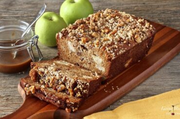 Warm Caramel Apple Pie Bread (Paleo, Gluten-free, Grain-free, Dairy-free)