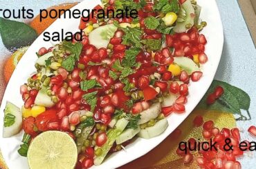 Sprouts pomegranate salad  🥗🥗 |  Healthy salad for lunch or dinner