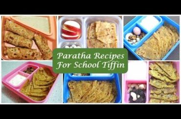 school lunchbox recipes/5 पराठा रेसिपीज स्कूल टिफ़िन के लिए / paratha recipes/Kids tiffin recipes