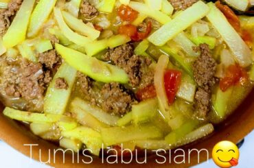 Labu siam uenak nya beneran/healthy food/simple and easy !!😋