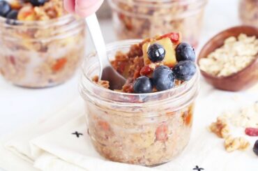 Superfood Instant Pot Oatmeal in a Jar {Meal Prep Recipe}