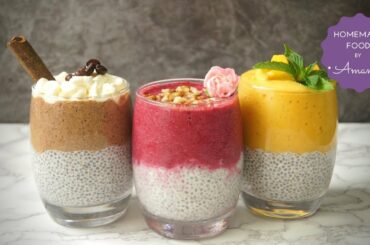 Chia Seed Pudding 3 Ways (Easy & Healthy Breakfast Idea) | Homemade Food by Amanda