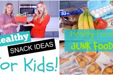 Easy & Healthy Snack Ideas for Kids! Which is Cheaper?? Junk Food vs. Healthy Food
