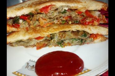 Egg bread omelette sandwich in hindi |  Healthy breakfast bread toast |  French toast recipe