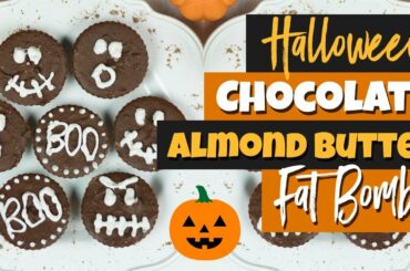 Low Carb Chocolate Almond Butter Fat Bombs (Halloween Edition) | Healthy Snack Ideas