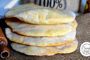 Pita Bread | How to Make Pita Bread at Home | Unleavened Flatbread Yeast Free