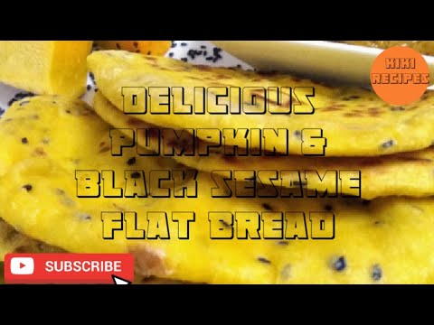 Delicious pumpkin & black sesame flat bread/சுவையான பூசணி மற்றும் கருப்பு எள் ரொட்டி Delicious pumpkin & black sesame flat bread/சுவையான பூசணி மற்றும் கருப்பு எள் ரொட்டி