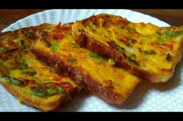 Bread Besan Toast|Besan Toast Recipe|Veg Toast Recipe In Hindi|Instant Toast Recipe|Low Oil Recipes