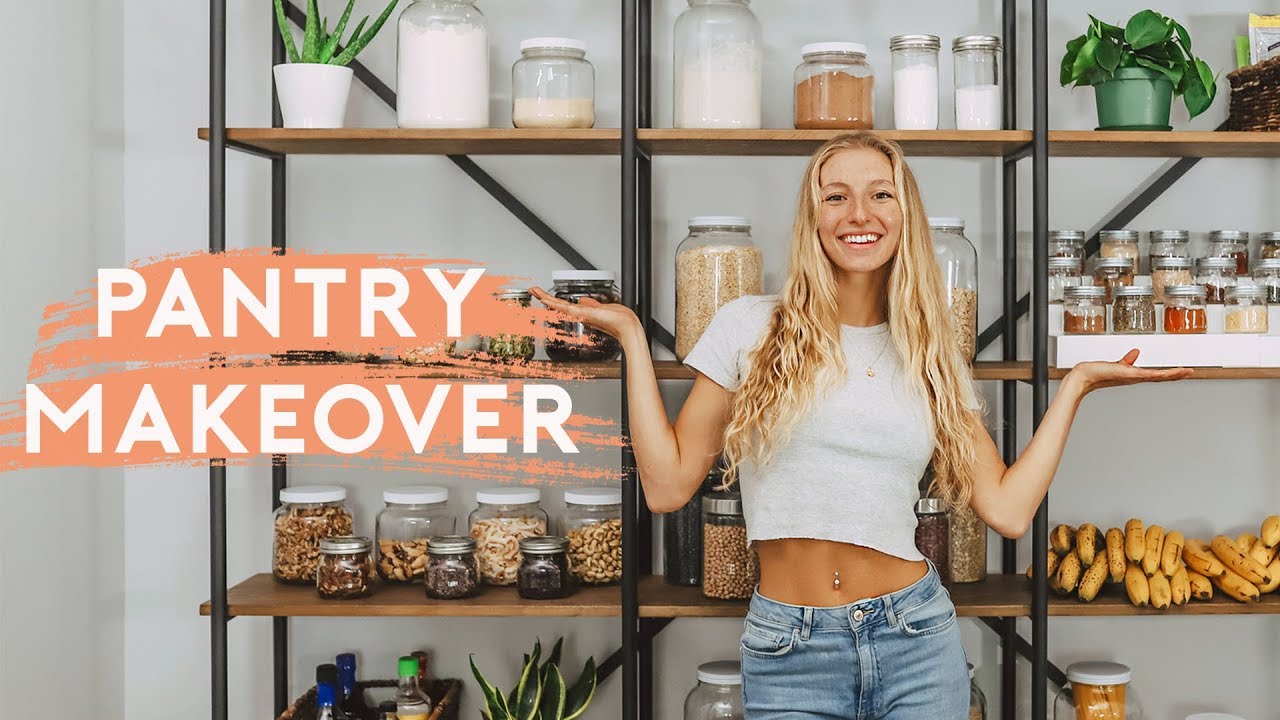 PANTRY ORGANIZATION | Healthy Food Pantry Tour + Makeover! PANTRY ORGANIZATION | Healthy Food Pantry Tour + Makeover!