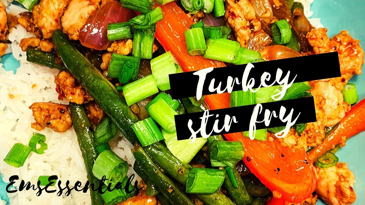 TURKEY GREEN BEAN, ONION, PEPPER STIR FRY WITH RICE | EASY HEALTHY DINNER IDEA | EmsEssentials TURKEY GREEN BEAN, ONION, PEPPER STIR FRY WITH RICE | EASY HEALTHY DINNER IDEA | EmsEssentials
