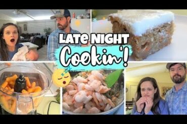 LATE NIGHT COOK WITH ME! | Midnight Snacks & Carrot Cake!