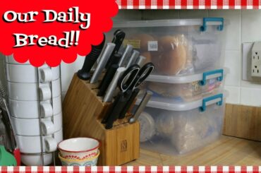 Bread Storage Solution ~How I Store My Bread ~ Small Kitchen Organization ~ Noreen's Kitchen