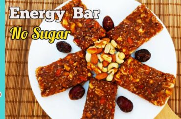 Healthy Energy Bar Recipe|Homemade Nuts Bar||Protein Bar Recipe|Afy'Food World|