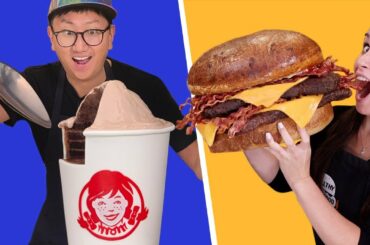 30 POUND Baconator & Wendy's Frosty  // Feat. How To Cake It