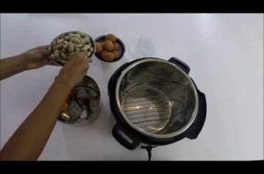 Instant Pot Healthy Recipe For Beginners - Eggs, Peanuts and Vegetables using Chiboz Steamer-Divider