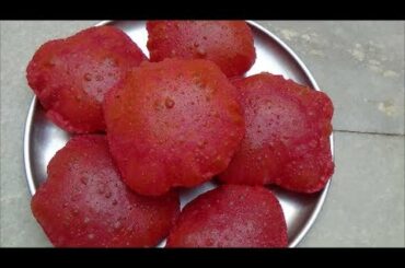 Poori Recipe-Beetroot Poori Recipe-Beetroot Puri Recipe by Healthy Food Kitchen