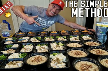 How To Meal Prep For The Entire Week | Bodybuilding Shredding Diet Meal Plan