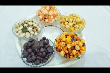 5 makhana snacks recipes| foxnut | evening munching | makhana recipe |tea time snacks recipe