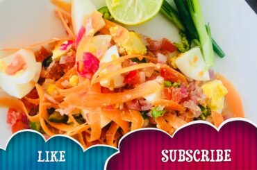 Tasty Egg and Carrot salad | Healthy salads | Food Book Recipes