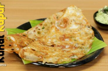 Instant Rawa Dosa Crispy Sooji Semolina Dosa रवा दोसा सूजी का | Kunal Kapur Indian Breakfast Recipes
