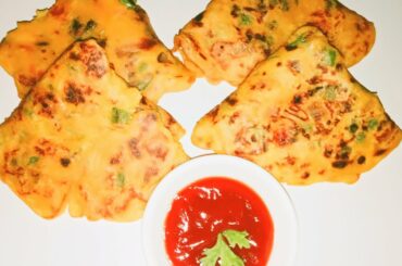 atta cheela recipe - healthy breakfast recipe - wheat flour cheela।  आटे का पौष्टिक चीला।