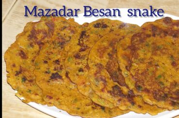 Mazedar Besan snakes | Yammy & healthy breakfast quick & easy recipe  by ( jibran moms kitchen)