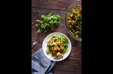 Baked Sweet Potato Salad With Coriander & Chili | Salad Recipes | Slurrp