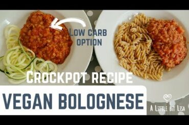 HEALTHY DINNER - VEGAN BOLOGNESE
