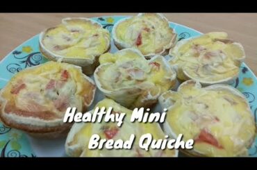 Healthy Mini Bread Quiche Recipe ❤️