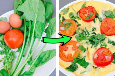 Healthy Egg Recipes For Weight Loss  🍳  Feta cheese With Omelette (360 calories)