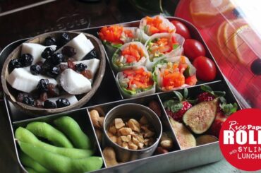 Healthy Lunch Ideas - Rice Paper Rolls Vegetarian