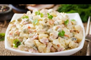 How to Prepare Russian Salad/Restaurant style/Best Healthy Salad Recipe (RUBY KITCHEN)