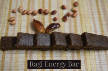 Healthy recipes/Ragi energy bar/no sugar recipe