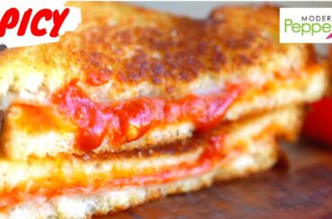 HIGHLY ADDICTIVE SPICY Grilled Cheese Sandwich Recipe w Korean Red Pepper Paste Gochujang 고추장