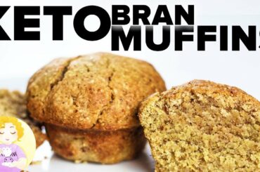 Keto Healthy Bran Muffins Recipe || 16g Fibre Each!