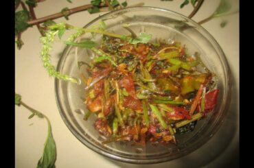 New Recipe | Half Spinach Stem Side Dish | 5 mins recipe | Healthy Side Dish | Queen Chef