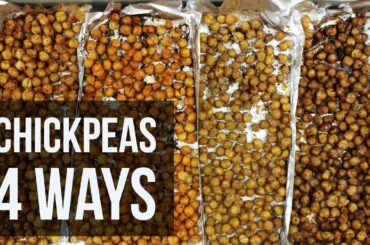 Roasted Chickpeas 4 Ways | Healthy Vegan Snack Recipe by Forkly