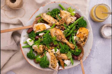 Herby Lemon Roast Chicken & Lentil Salad