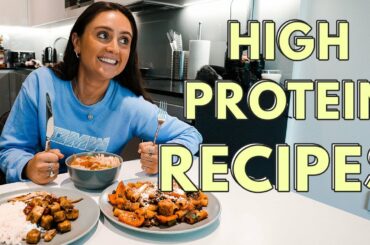 HEALTHY RECIPES | high protein vegetarian + pescatarian meal ideas