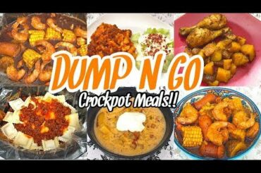 Dump & Go Crockpot Meals |  QUICK & EASY CROCK POT RECIPES | SIMPLE DINNER IDEAS