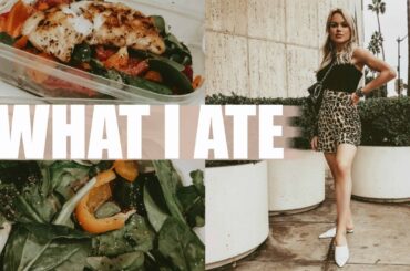 What I Ate Today | 5 Minute Superfood Smoothie + Meal Prepping Healthy Dinner | DailyPolina