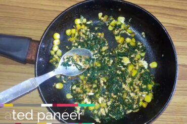 Grill palak paneer sandwich/Cheesy spinach paneer corn sandwich/palak paneer & corn sandwich.