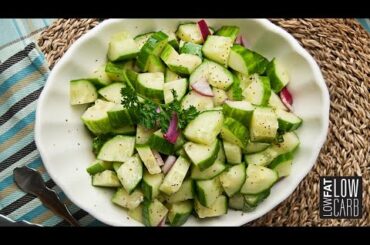 Fresh Cucumber Salad with Apple Cider Vinegar - Yummy!