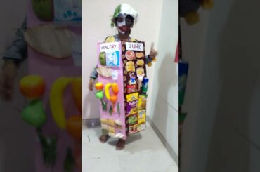 Junk food & healthy food - Fancy dress competition idea.